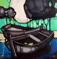 Salman Farooqi, 12 x 12 Inch, Acrylic on Canvas, Landscape Painting, AC-SF-668 Salman Farooqi, 12 x 12 Inch, Acrylic on Canvas, Landscape Painting, AC-SF-668